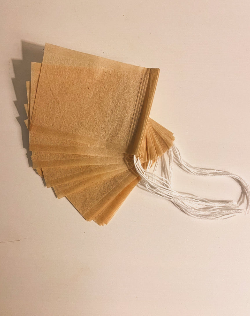 Natural organic disposable tea bags